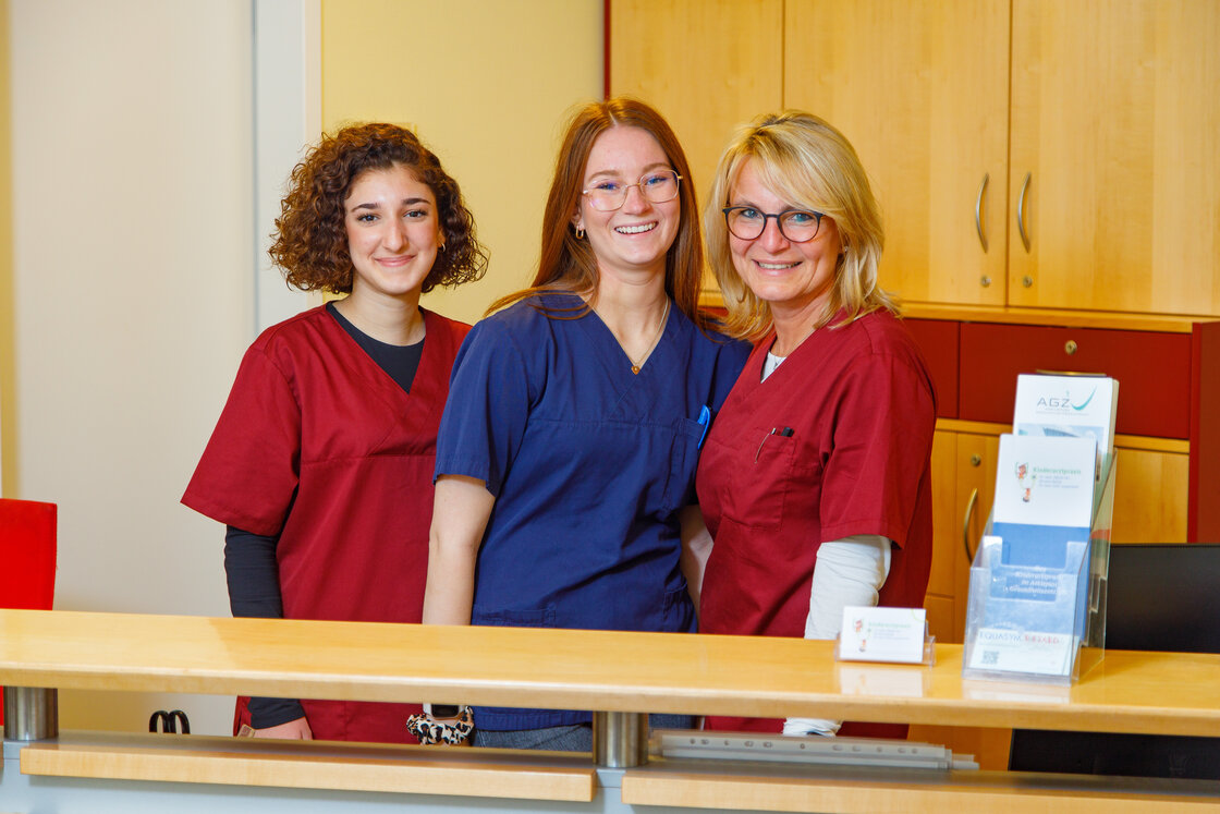 Unser Team: M. Talayman, L. Grund, W. Renner